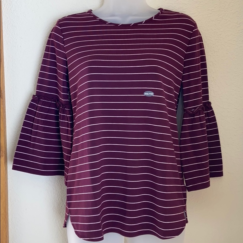 Brand New!! Van Heusen Marion Striped Top